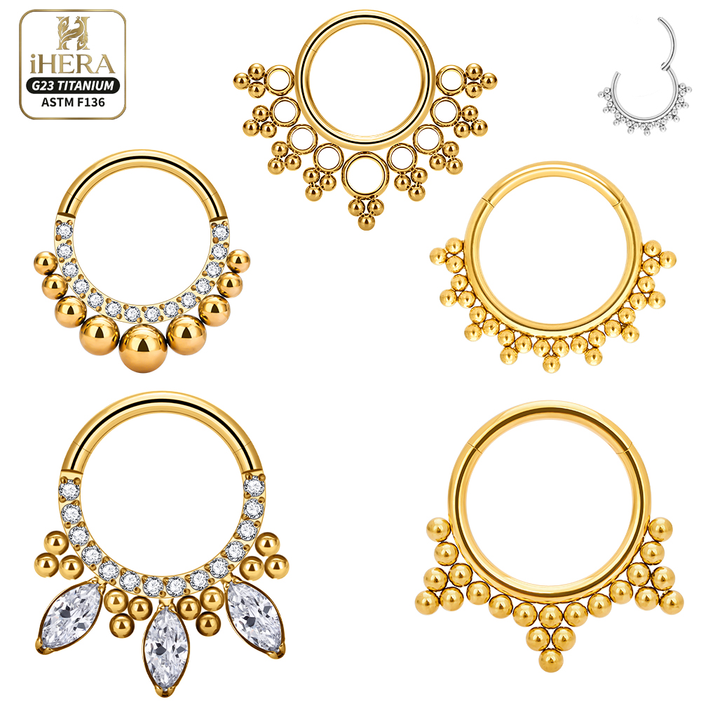 Septum Clicker Ring - طقم حلقات الأنف من التيتانيوم ASTM