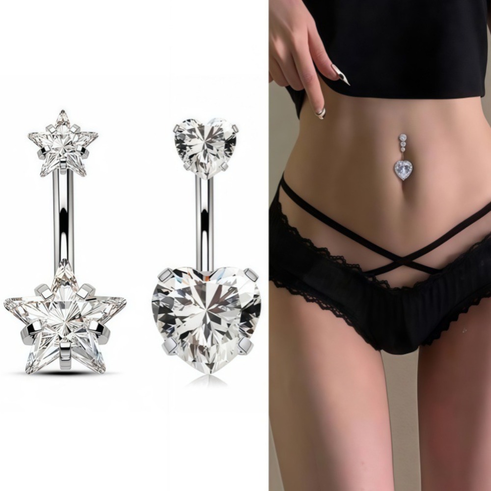 Body Jewelry Charms - حلقات سرة البطن من الفولاذ المقاوم