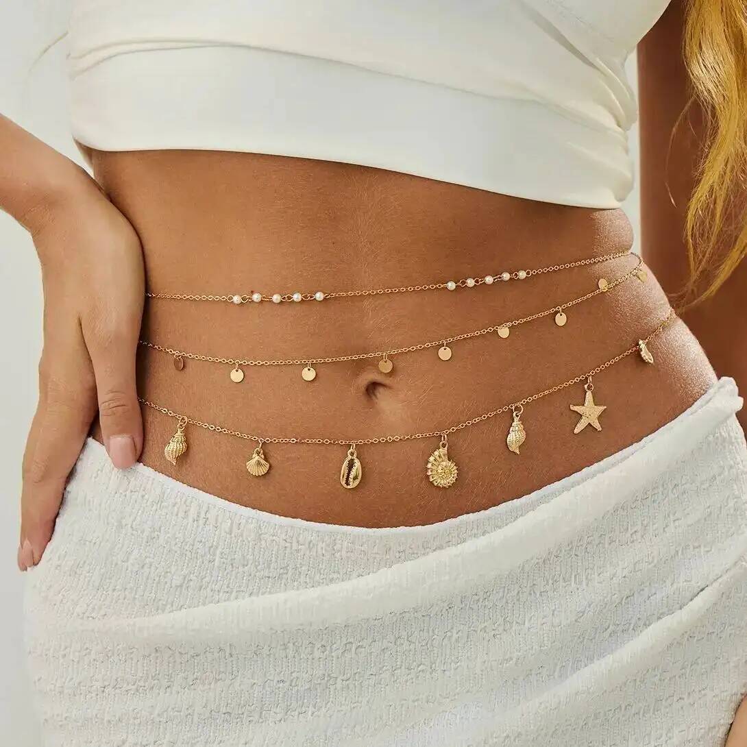 Body Jewelry Types - IngeSight.Z 3 قطعة/المجموعة بوهو نجم البحر
