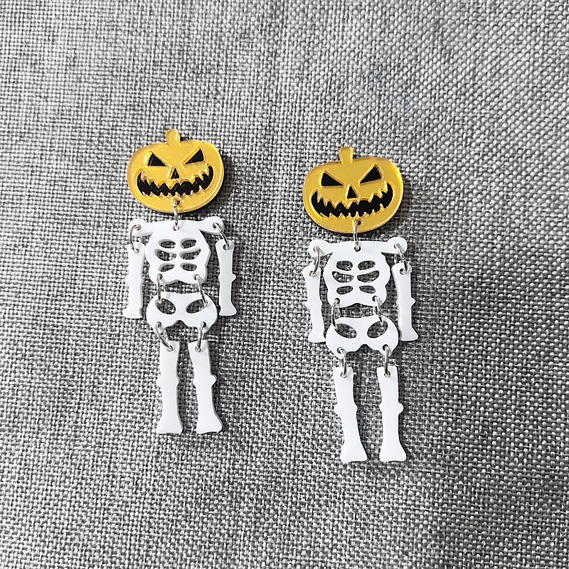 Body Jewelry Europe - أقراط جمجمة راتنج أكريليك ، مجوهرات
