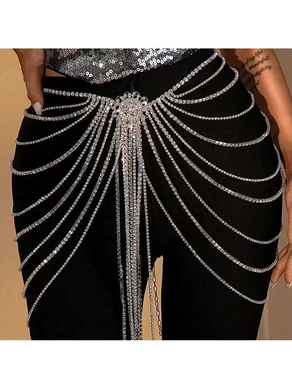 Body Jewelry Europe - سلسلة جسم نسائية فاخرة بتصميم مبالغ