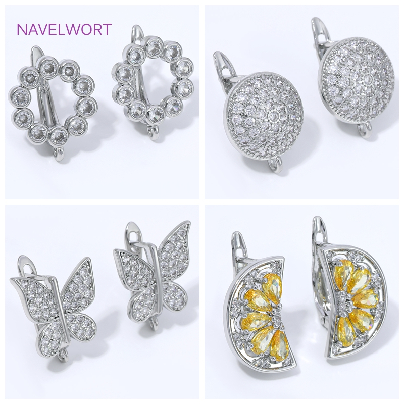 Body Jewelry Diy - خطافات أقراط على شكل مروحة مطلية
