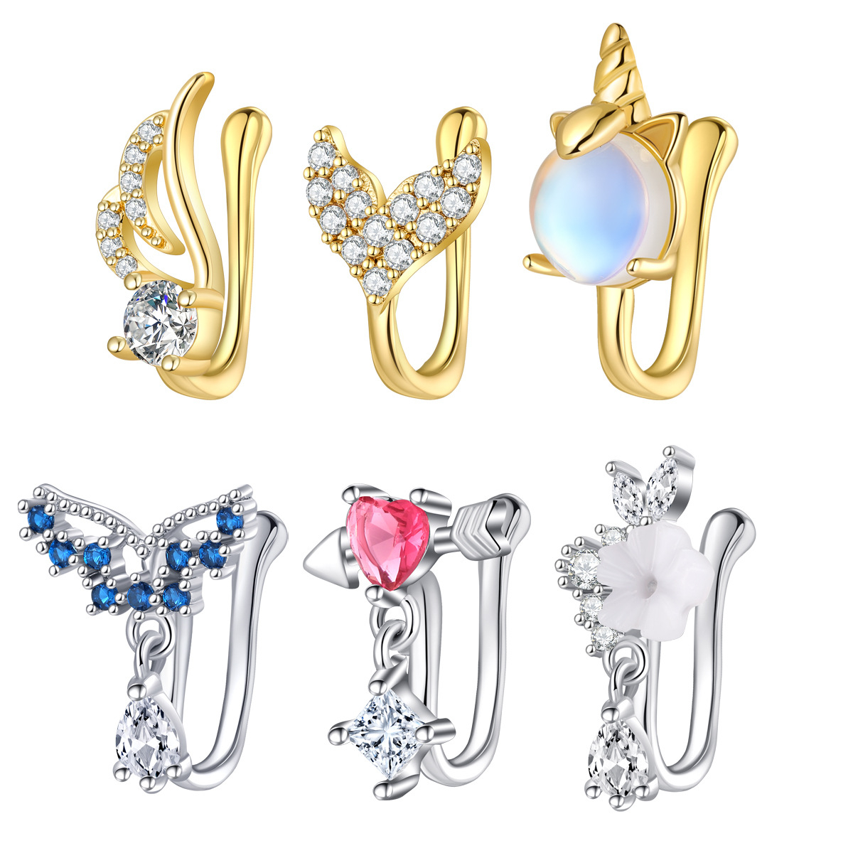 Body Jewelry Nose - وهمية ثقب الأنف مجوهرات عالية الجودة