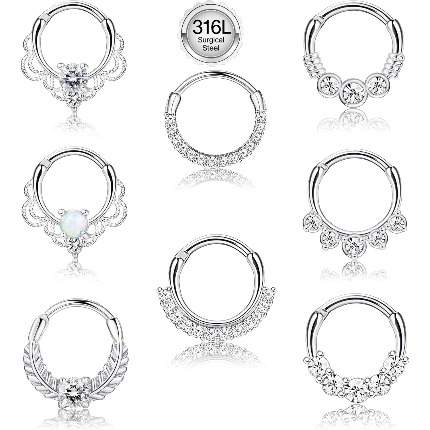 Septum Clicker Ring - Drperfect 16 جرام الحاجز الفرس الدائري