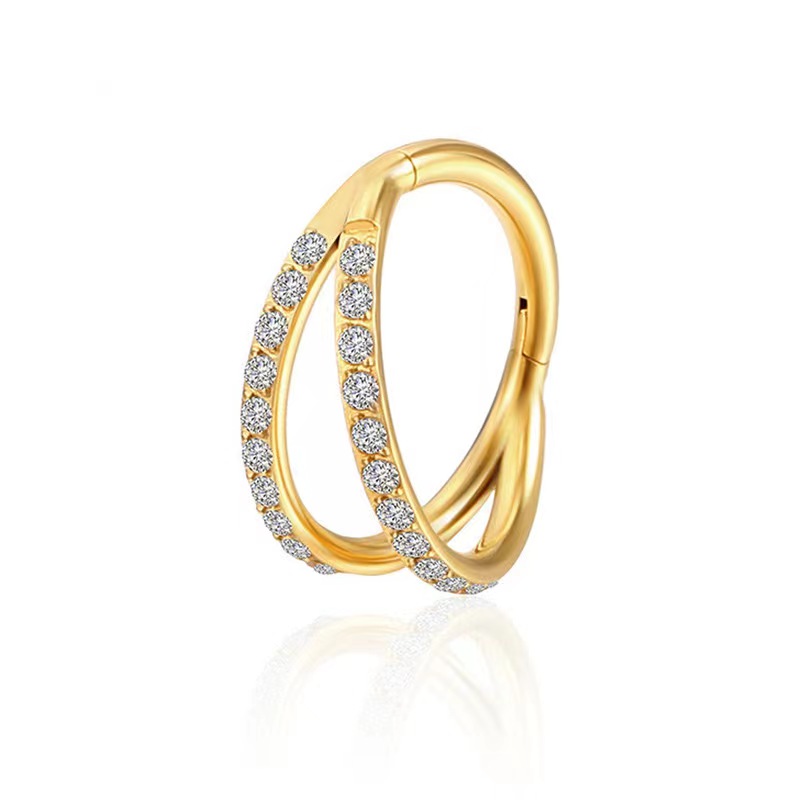 ASTM F136 التيتانيوم محارة هوب - مراجعة Septum Clicker Ring وسعره