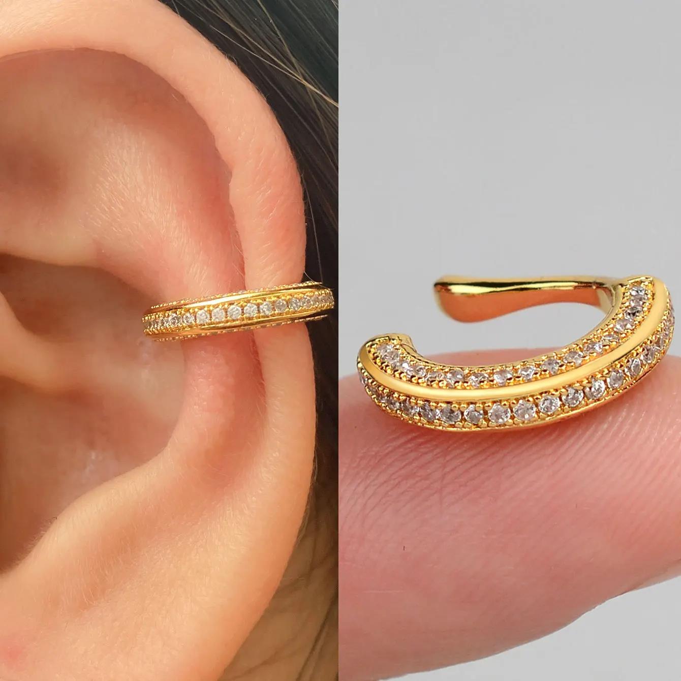 حلقة أذن هندسية مجوفة مرصعة با - مراجعة Helix Cartilage Ring وسعره