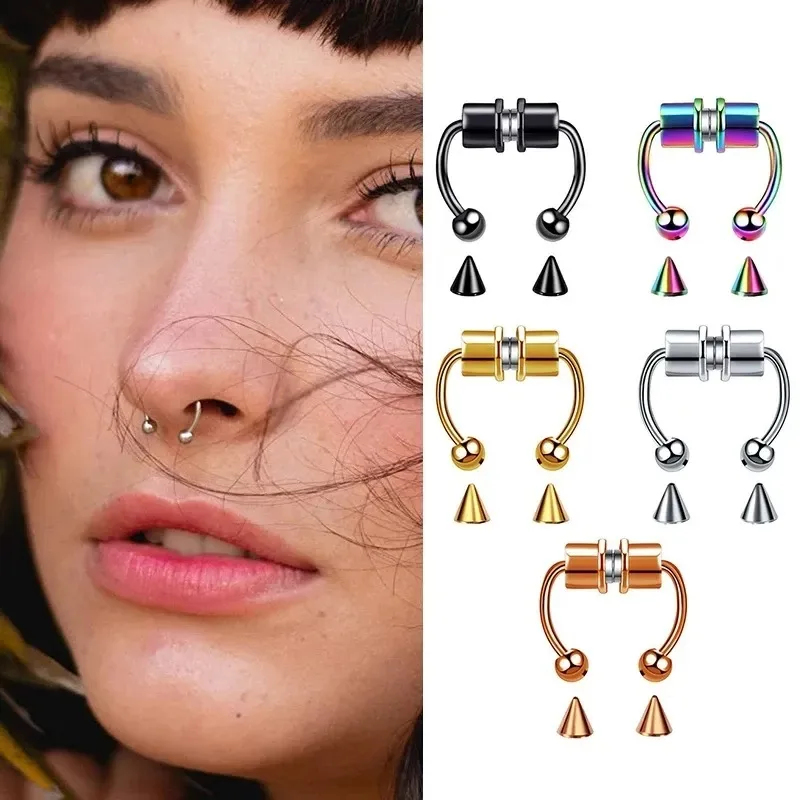 1/2/3 قطع من حلقات الأنف المغن - مراجعة Body Jewelry Nose وسعره
