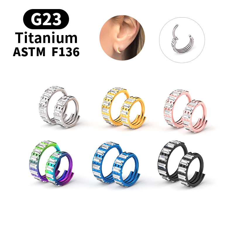 حلقة أنف مفصلية من التيتانيوم  - مراجعة Septum Clicker Ring وسعره