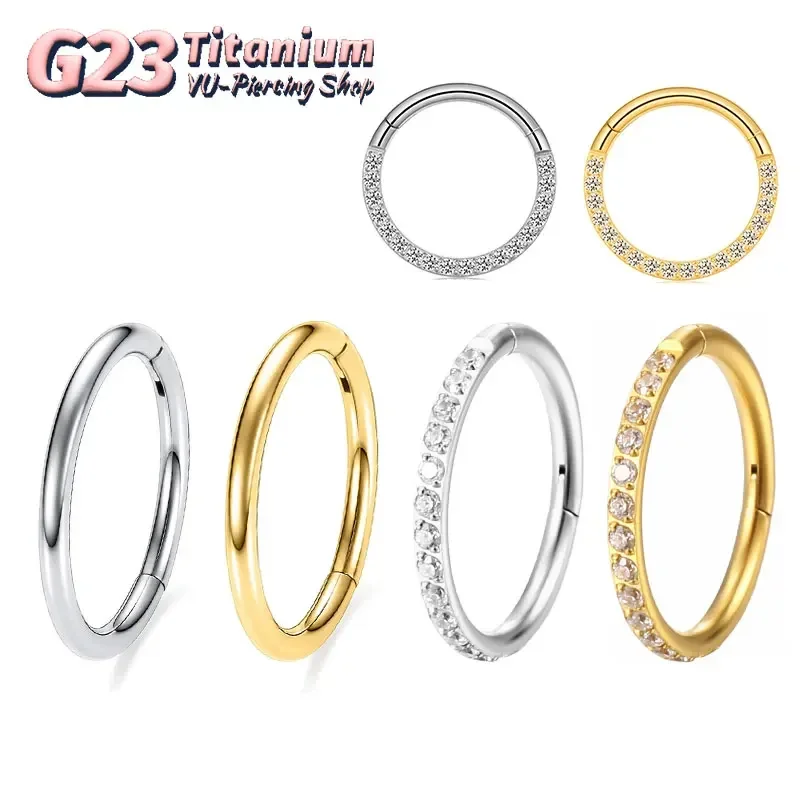 G23 التيتانيوم الأنف الدائري 1 - مراجعة Septum Clicker Ring وسعره
