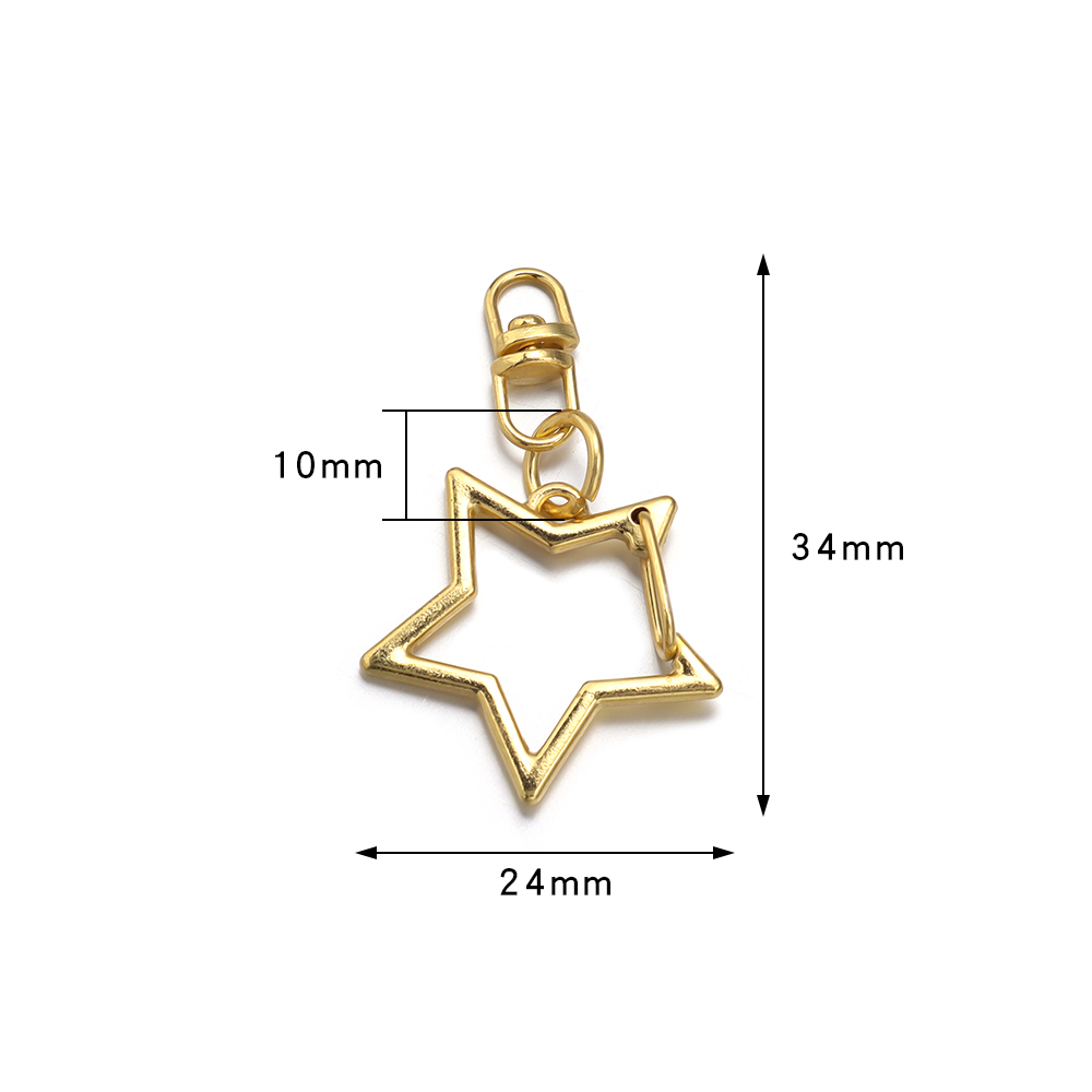 10 قطع مشبك مفتاح على شكل نجمة - مراجعة Body Jewelry Diy وسعره