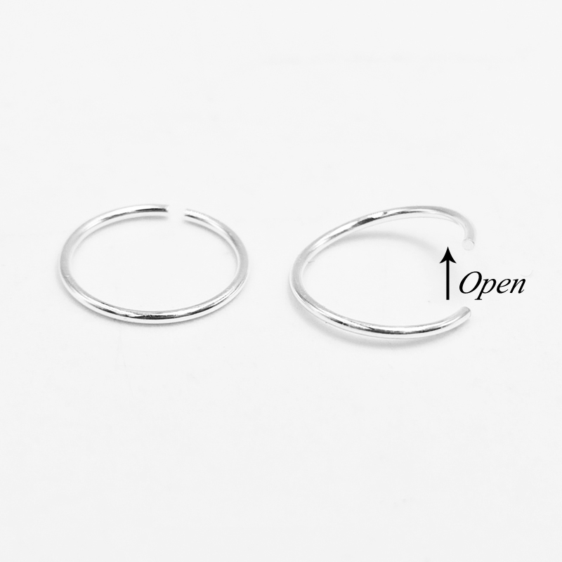 925 فضة الأنف الدائري هوب Hugg - مراجعة Helix Cartilage Ring وسعره