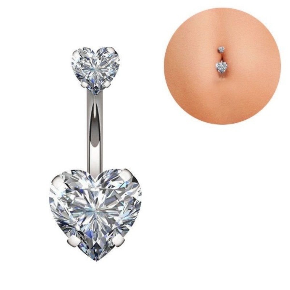 حلقات سرة البطن من الفولاذ الم - مراجعة Body Jewelry Charms وسعره