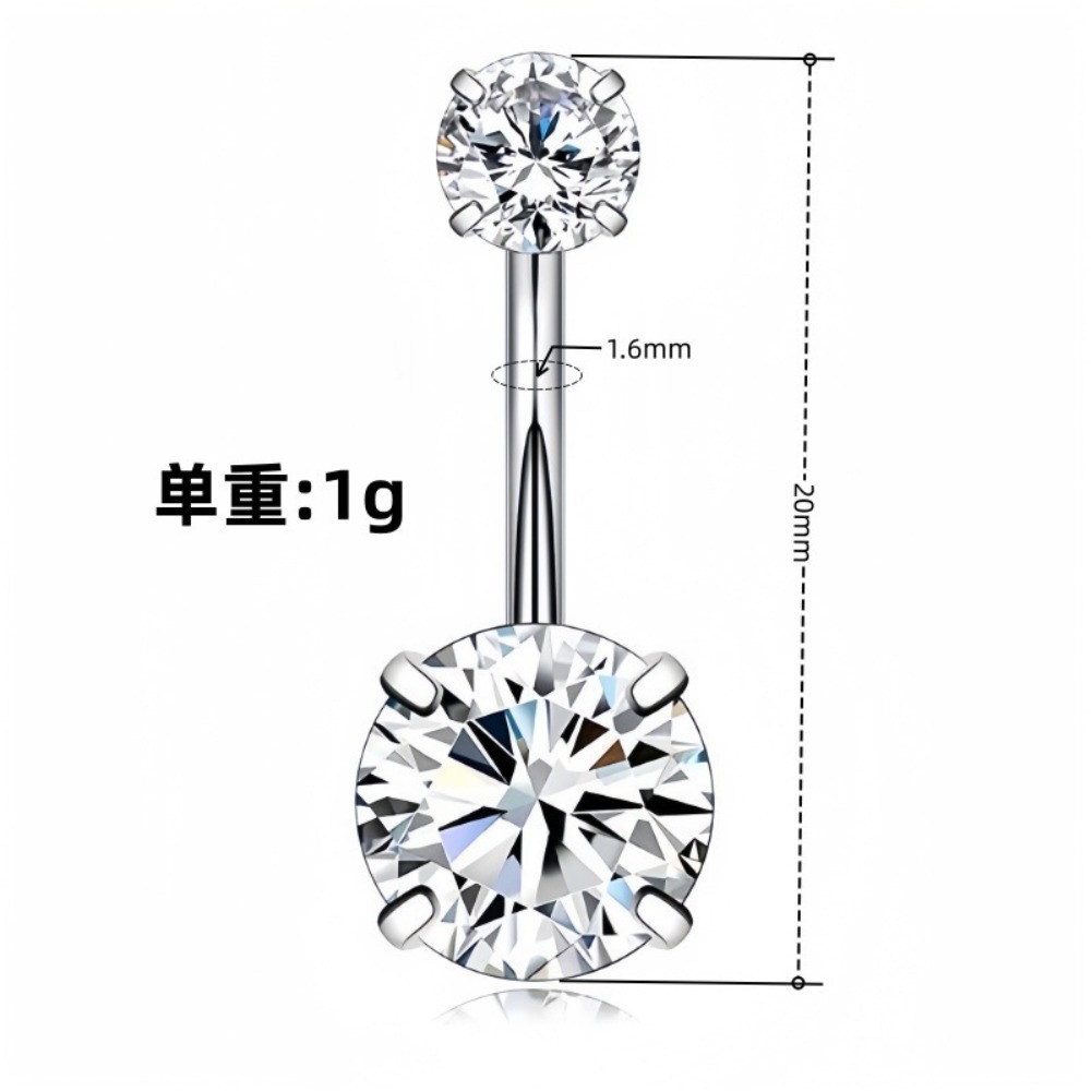 حلقات سرة البطن من الفولاذ الم - مراجعة Body Jewelry Charms وسعره