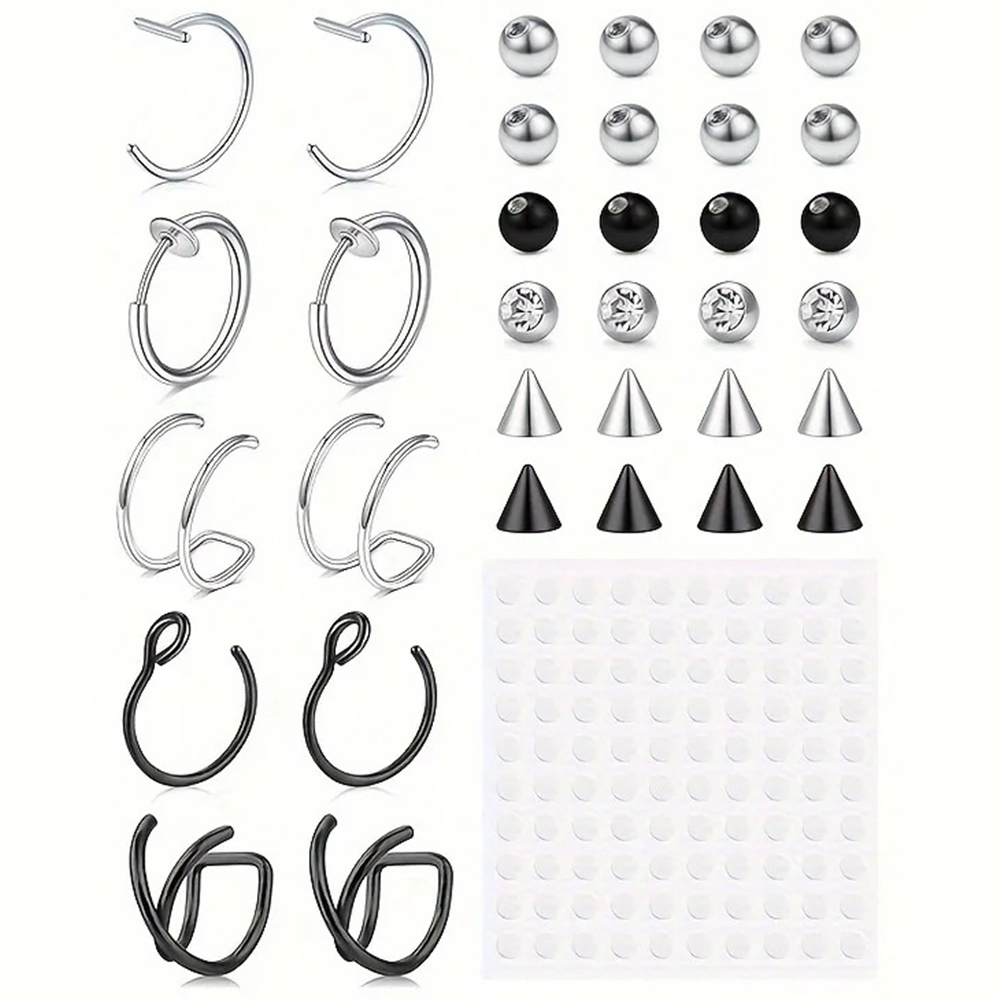 ثقوب مزيفة، حلقة شفاه مزيفة، ح - مراجعة Body Jewelry Nose وسعره