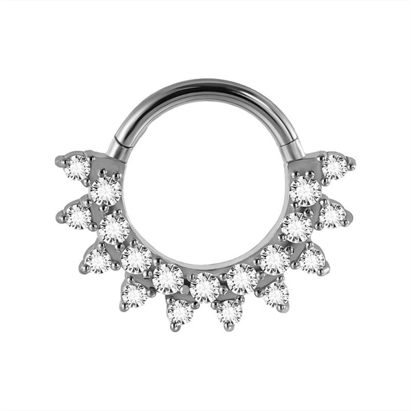 31BB كريستال الأنف الأذن الغضر - مراجعة Body Jewelry Ear Piercing وسعره