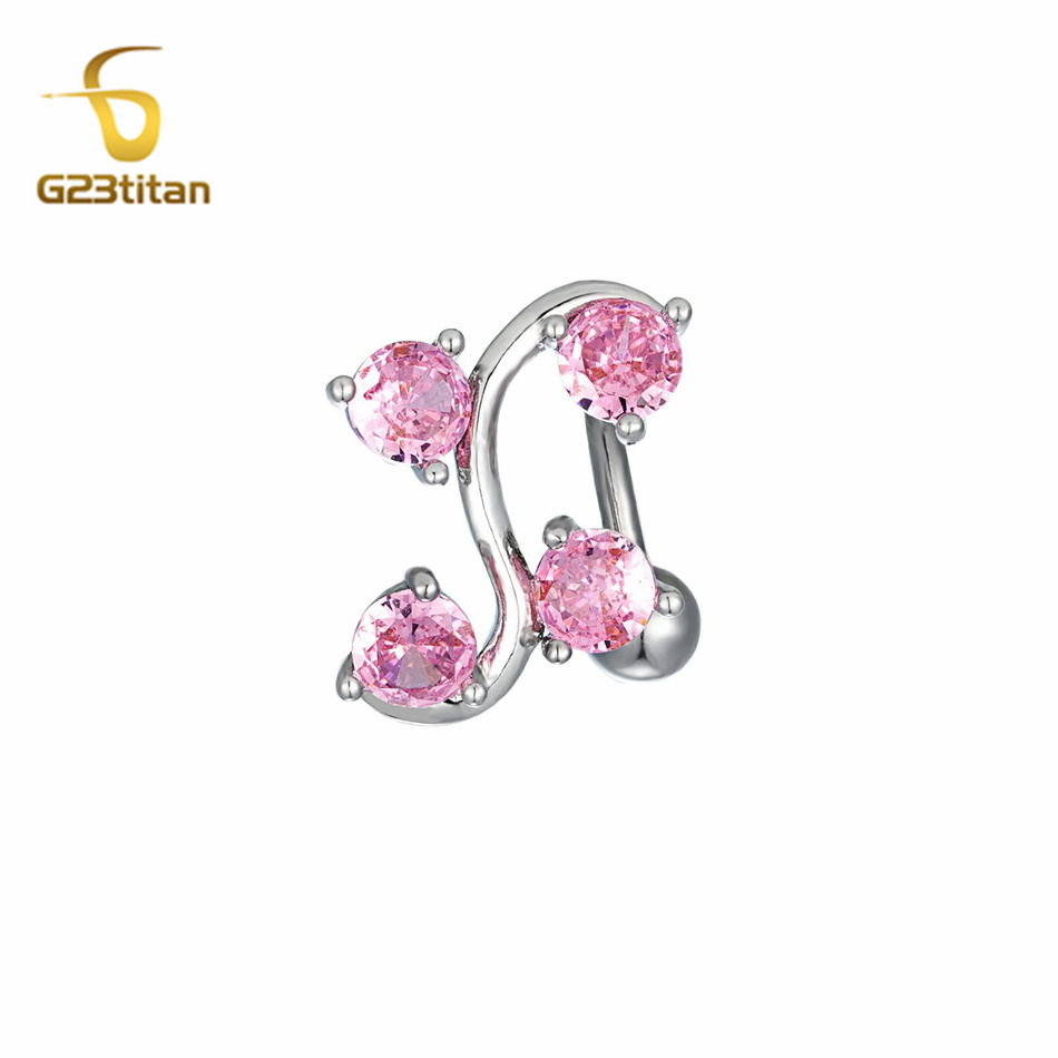 حلقة سرة منحنية من الفولاذ الم - مراجعة Body Jewelry Shop وسعره