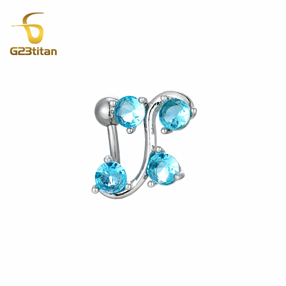 حلقة سرة منحنية من الفولاذ الم - مراجعة Body Jewelry Shop وسعره