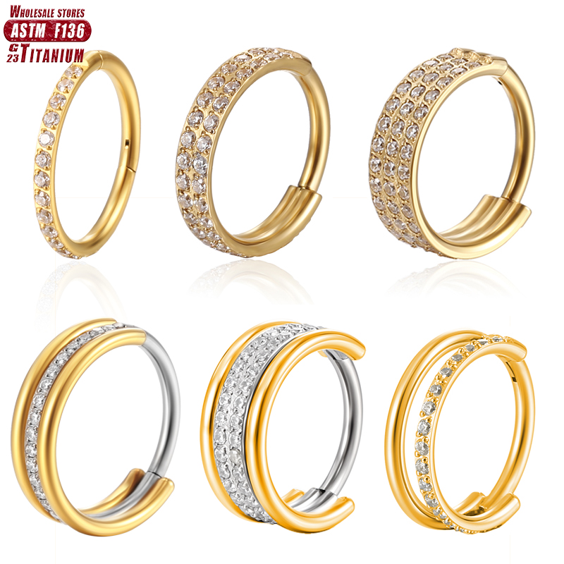 F136 التيتانيوم الأنف الدائري  - مراجعة Septum Clicker Ring وسعره