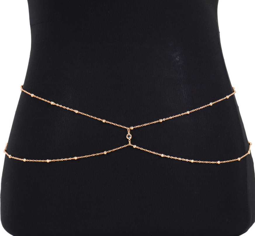 سلاسل البطن مطرز بالخرز من حجر - مراجعة Body Jewelry Types وسعره
