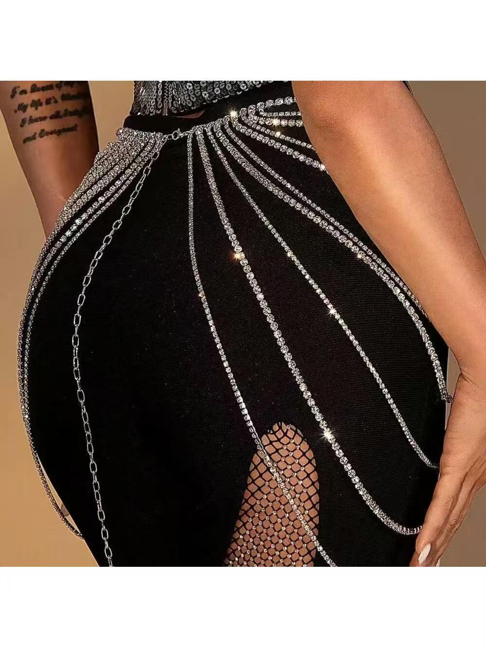سلسلة جسم نسائية فاخرة بتصميم  - مراجعة Body Jewelry Europe وسعره