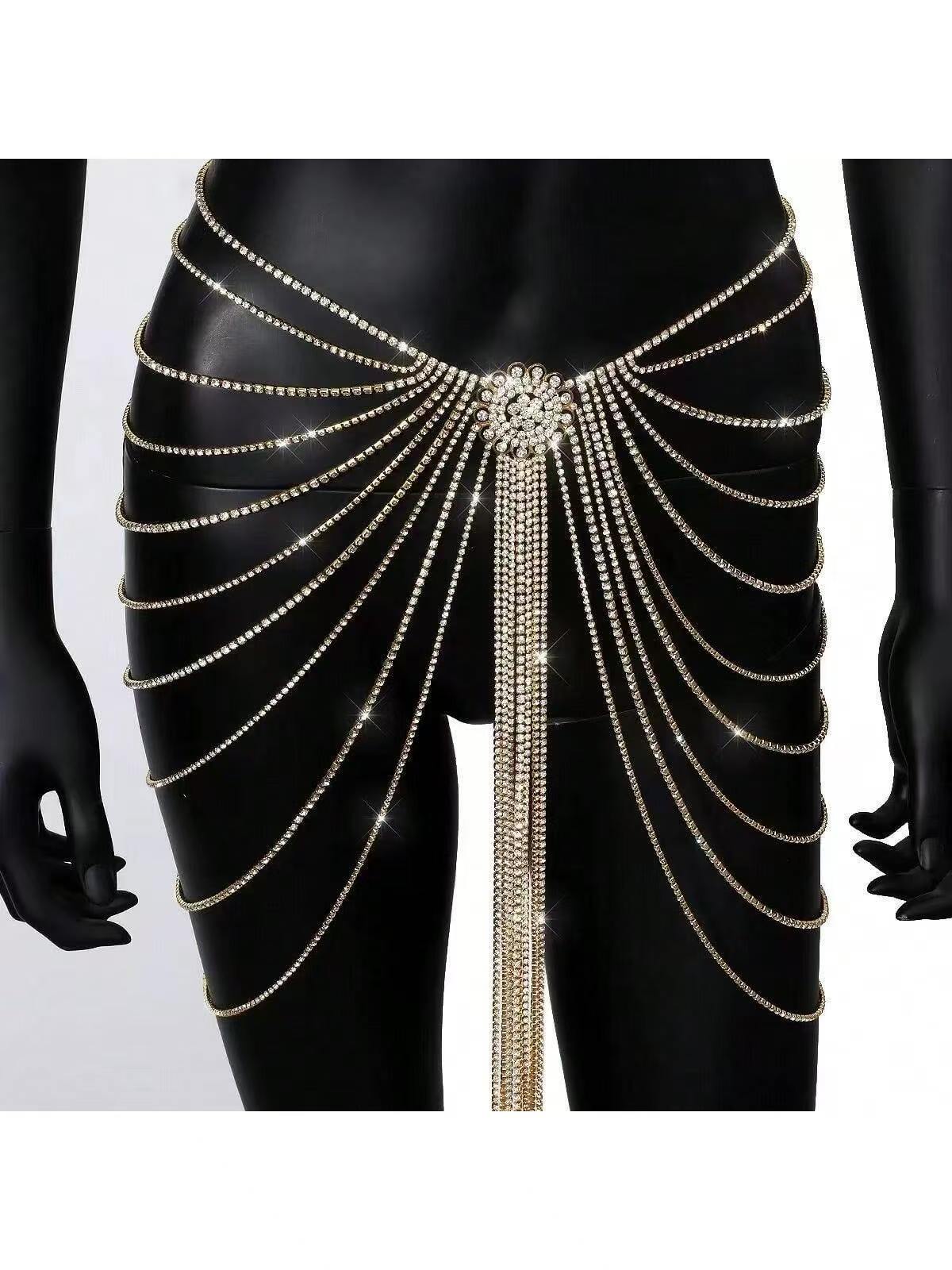 سلسلة جسم نسائية فاخرة بتصميم  - مراجعة Body Jewelry Europe وسعره