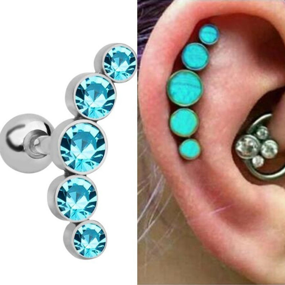 قطعة واحدة من أقراط الأذن المص - مراجعة Body Jewelry Ear Piercing وسعره