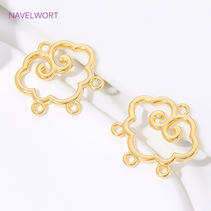 1/2/4 قطع موصلات نحاسية مطلية  - مراجعة Body Jewelry Diy وسعره