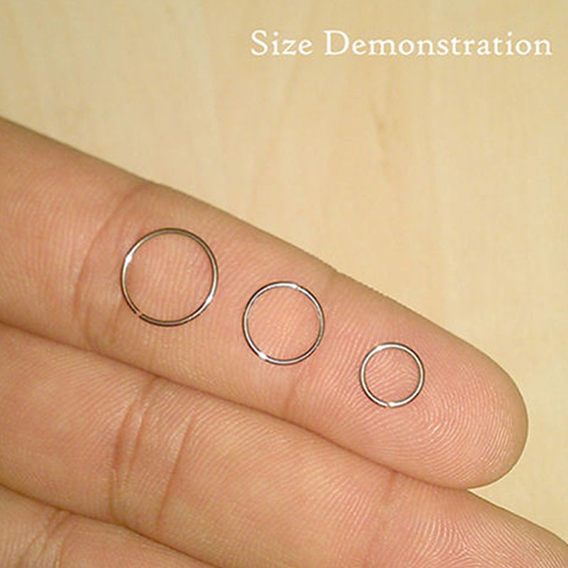 925 خاتم الأنف الفضي وخاتم الش - مراجعة Helix Cartilage Ring وسعره