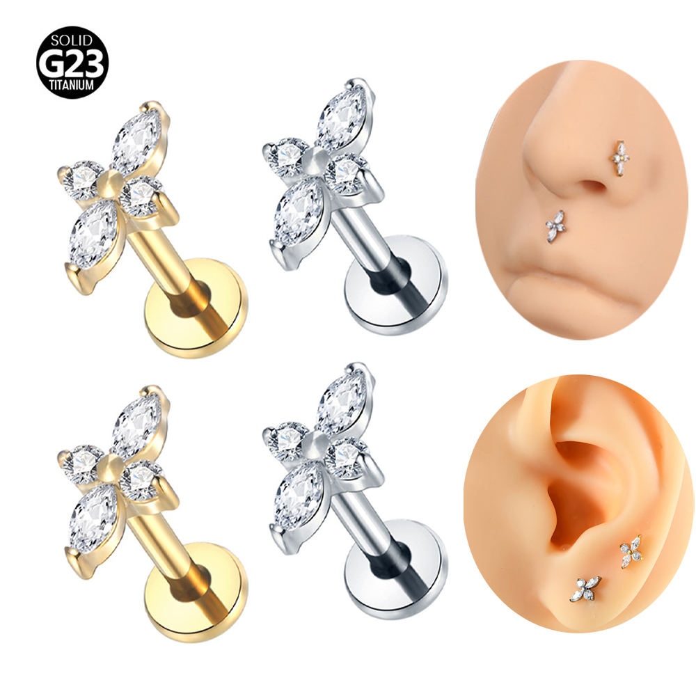قطعة واحدة من مجوهرات ثقب اللا - مراجعة Helix Cartilage Ring وسعره