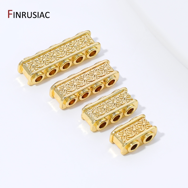 خرز فاصل مستطيل الشكل من النحا - مراجعة Body Jewelry Diy وسعره