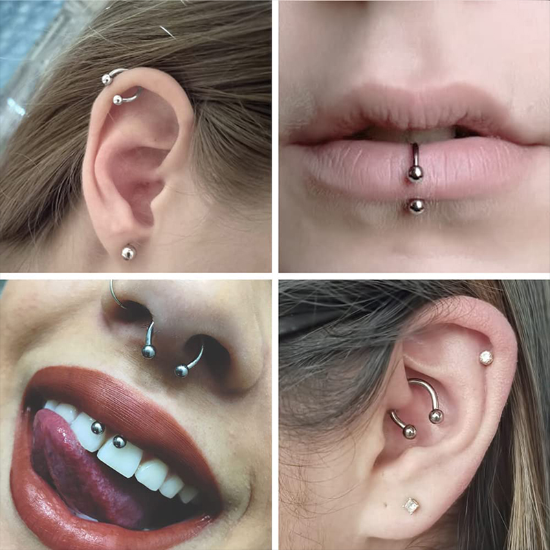 5 قطع/مجموعة من حلقات الأنف وا - مراجعة Helix Cartilage Ring وسعره