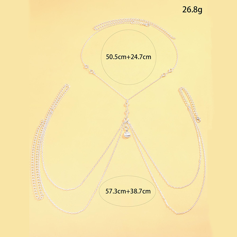 سلسلة جسم نسائية فضية اللون مز - مراجعة Body Jewelry Charms وسعره