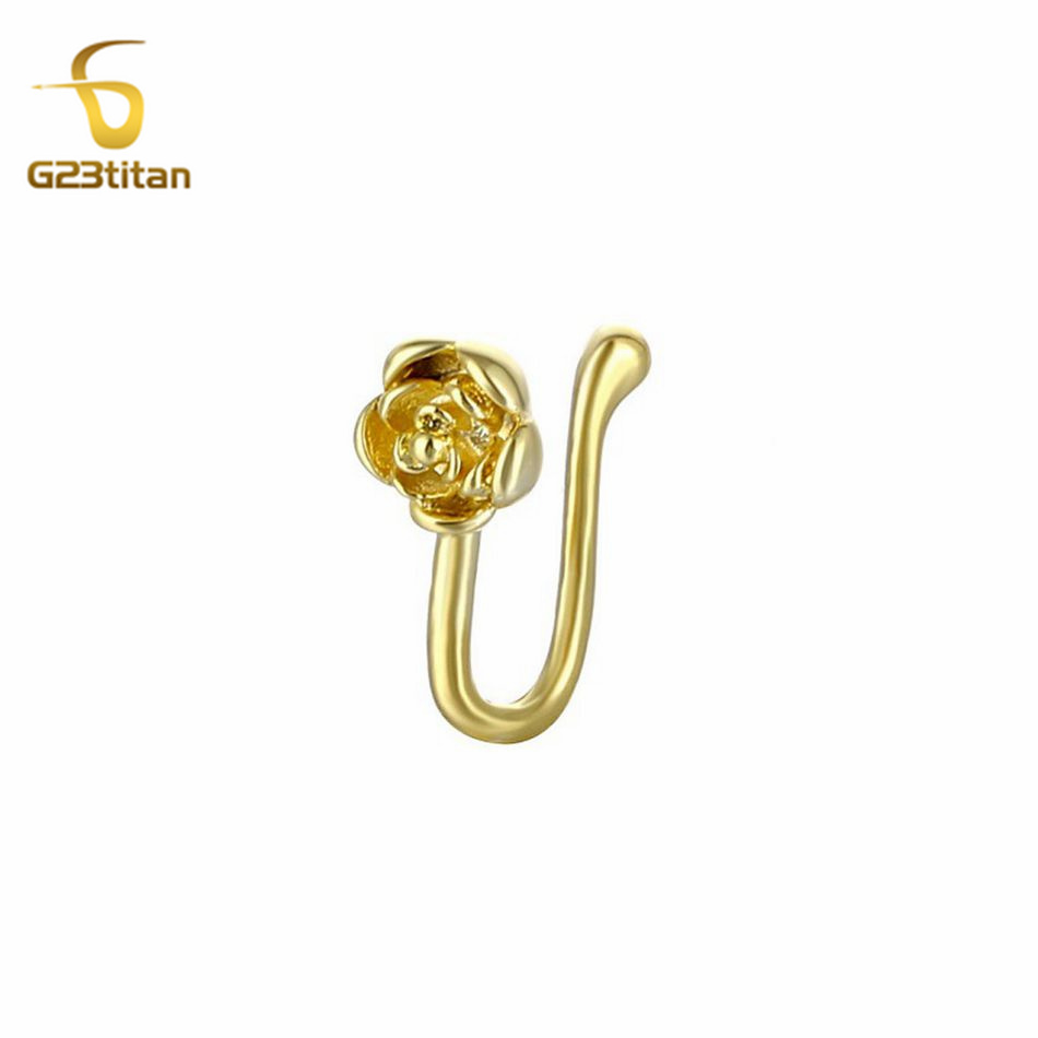 قطعة واحدة مشبك أنف نحاسي كريس - مراجعة Body Jewelry Ear Piercing وسعره