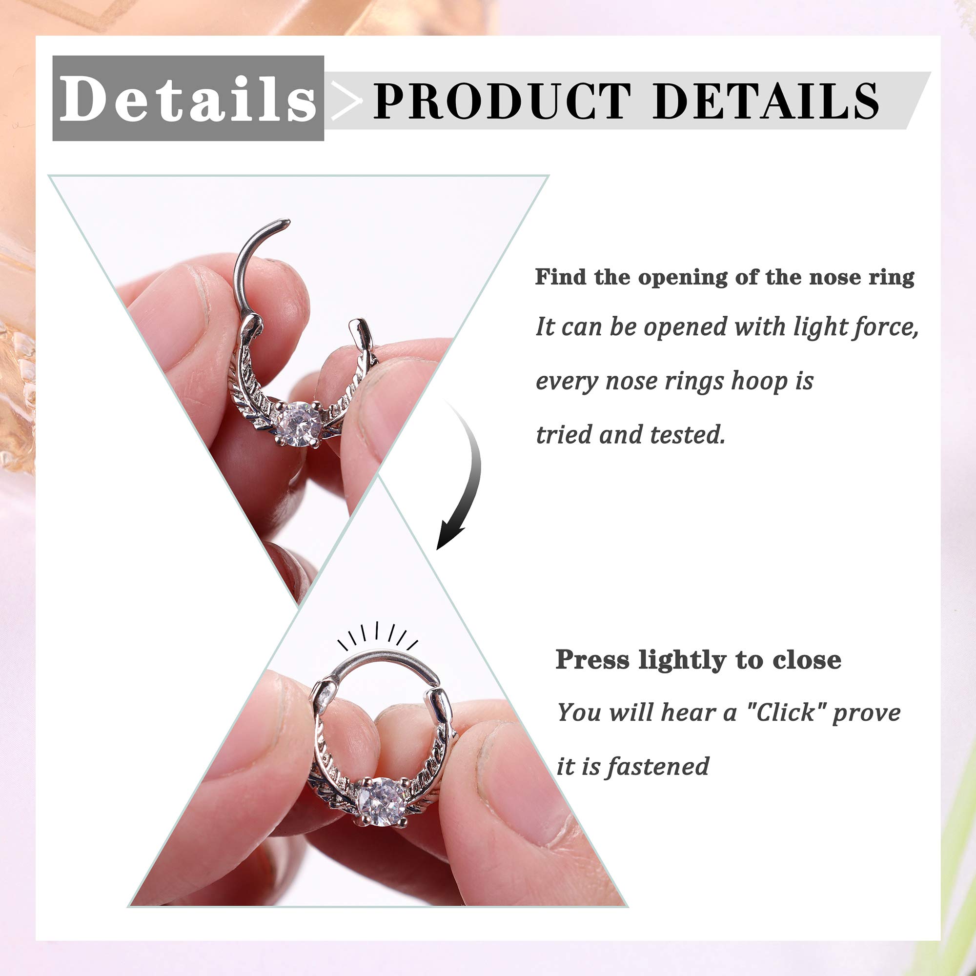 Drperfect 16 جرام الحاجز الفرس - مراجعة Septum Clicker Ring وسعره