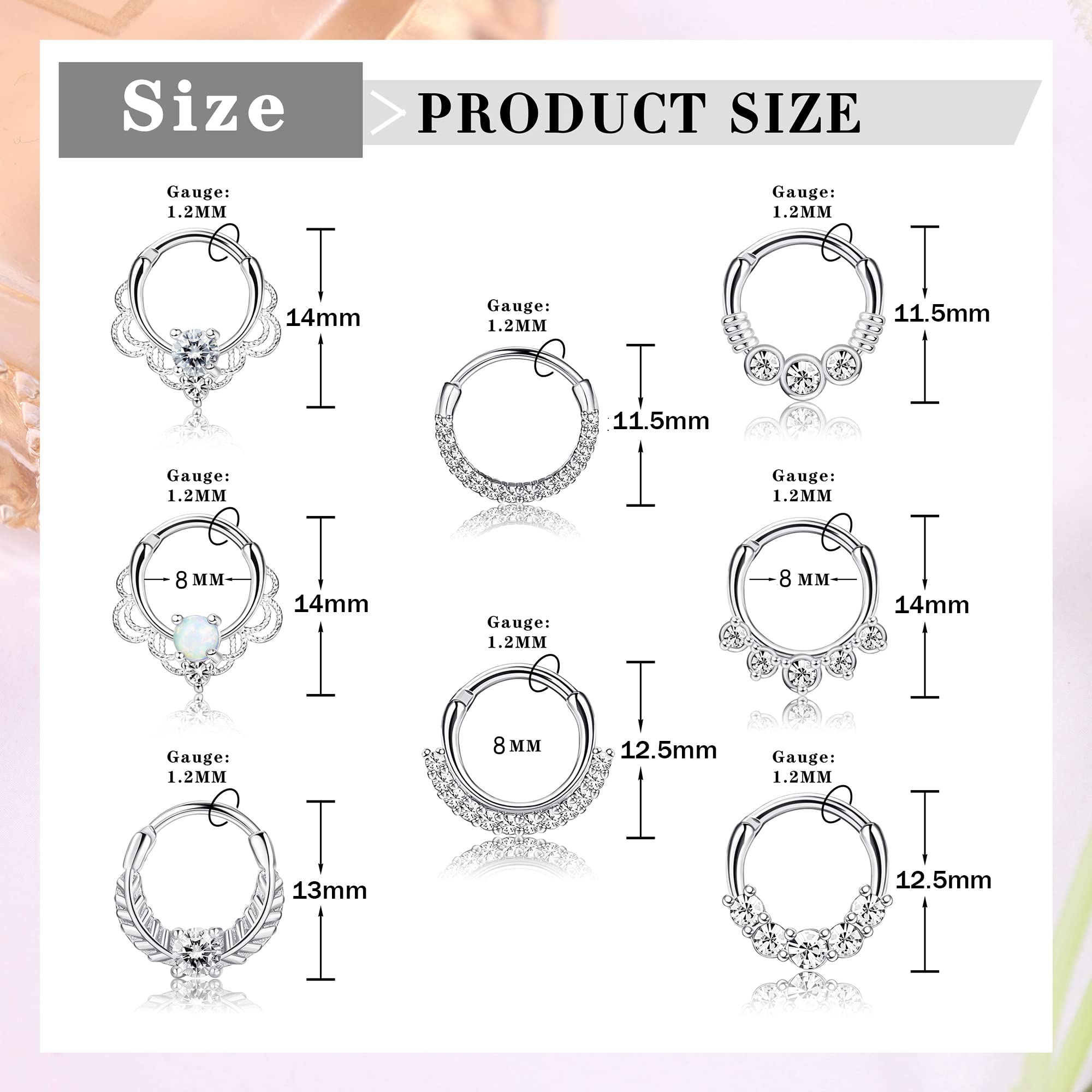 Drperfect 16 جرام الحاجز الفرس - مراجعة Septum Clicker Ring وسعره