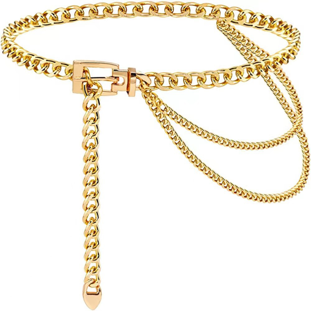 فاسق الخصر سلسلة حزام معدني ال - مراجعة Body Jewelry Types وسعره